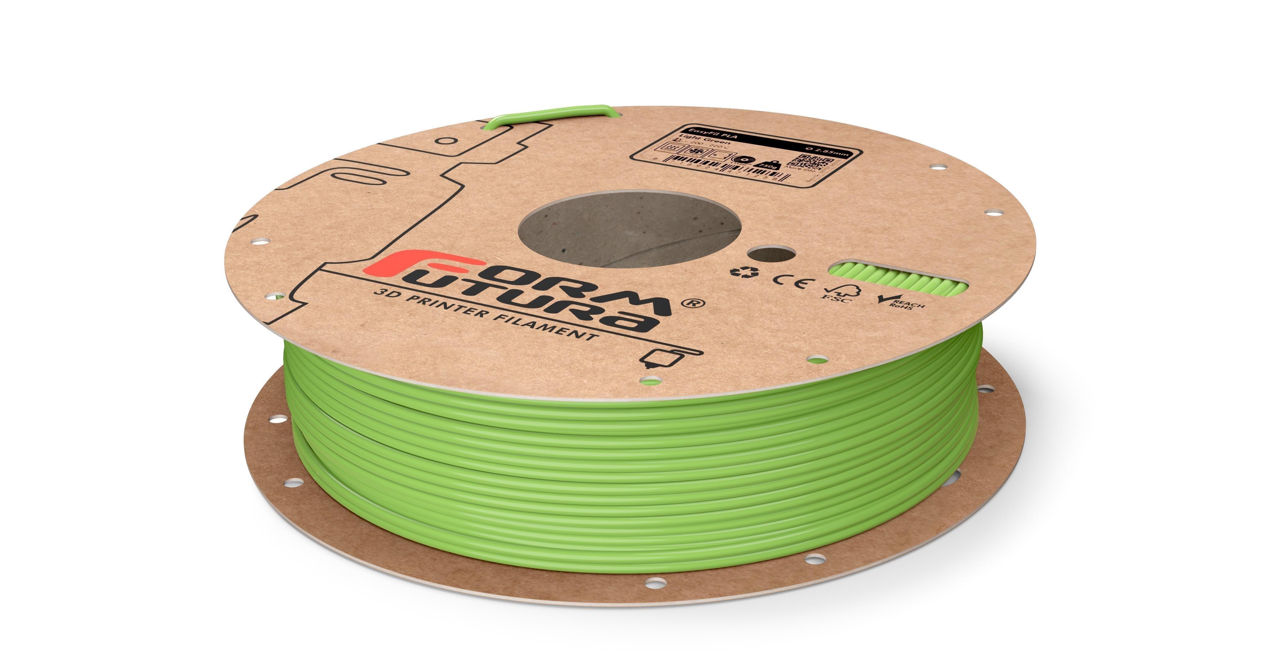 PLA Filament EasyFil PLA 2.85mm Light Green 750 gram 3D Printer Filament - John Cootes