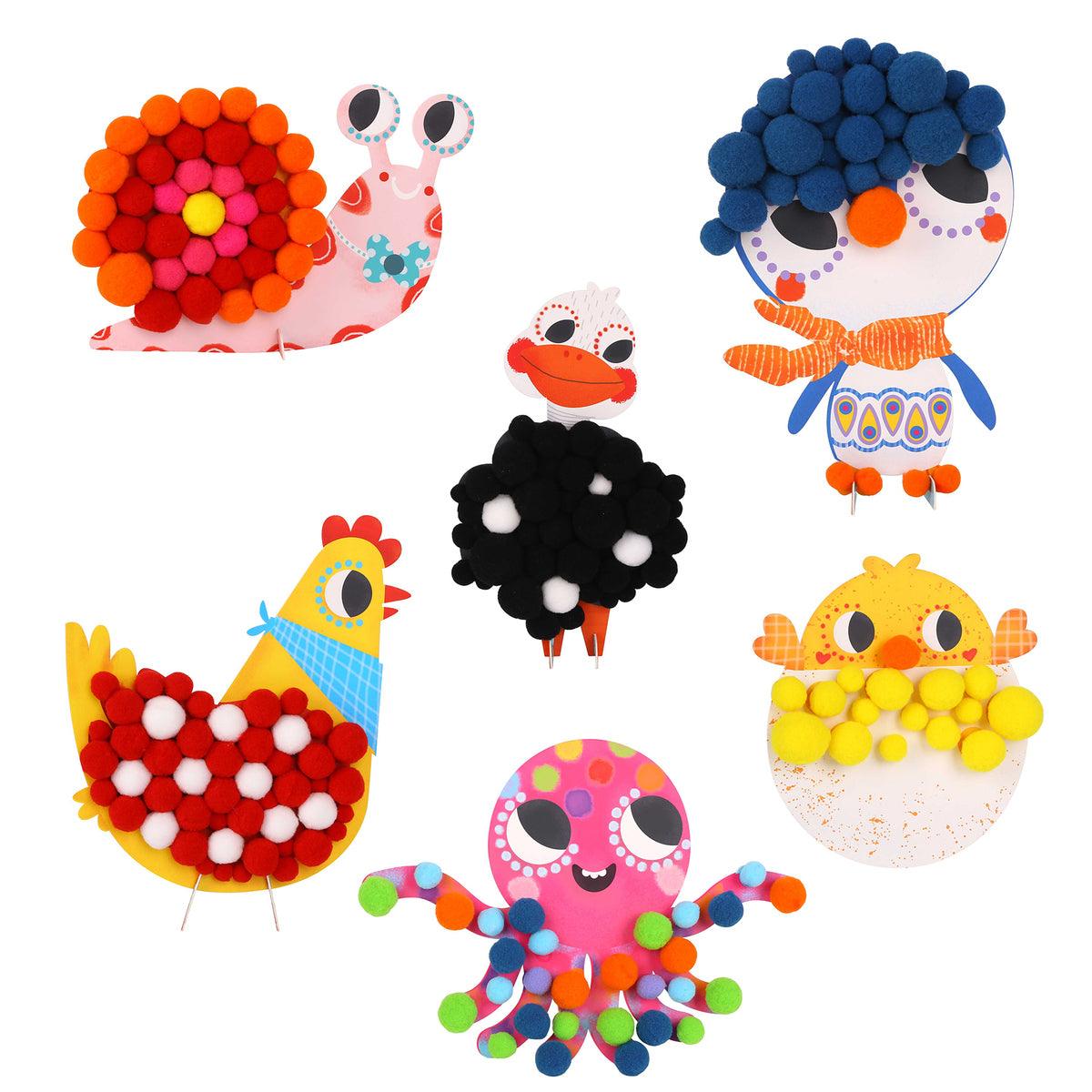 POM-POM CHARACTER CRAFT KIT - John Cootes