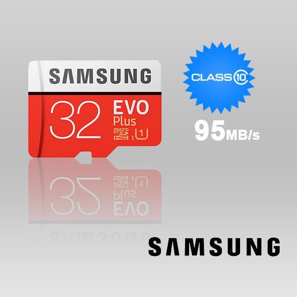 SAMSUNG 32GB UHS-I Plus EVO CLASS 10 U1 W ADAPTOR 95R/20W MB-MC32G - John Cootes