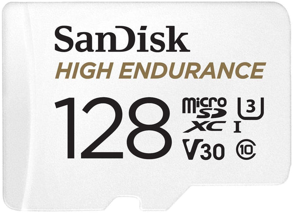 SANDISK HIGH ENDURANCE MICROSDHC CARD SQQNR 128G UHS-I C10 U3 V30 100MB/S R 40MB/S W SD ADAPTOR SDSQQNR-128G-GN6IA - John Cootes