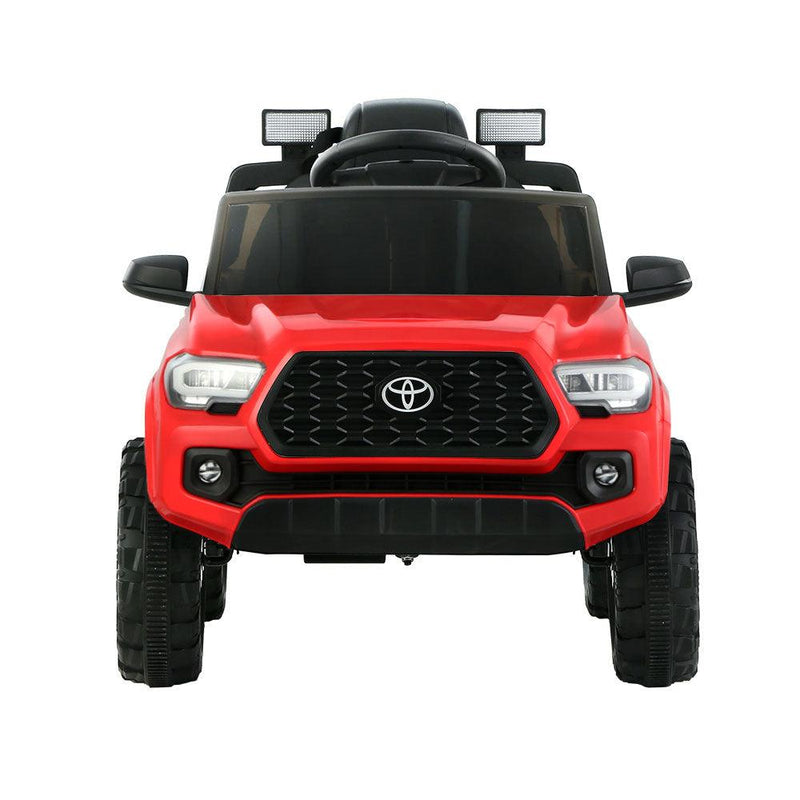 Toyota Ride On Car Kids Electric Toy Cars Tacoma Off Road Jeep 12V Battery Red - John Cootes