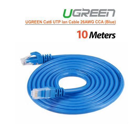 UGREEN Cat6 UTP lan cable blue color 26AWG CCA 10M (11205) - John Cootes