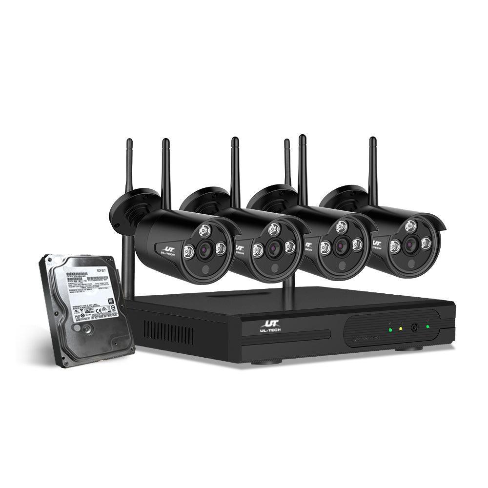 UL-tech CCTV Wireless Security Camera System 4CH Home Outdoor WIFI 4 Bullet Cameras Kit 1TB - John Cootes