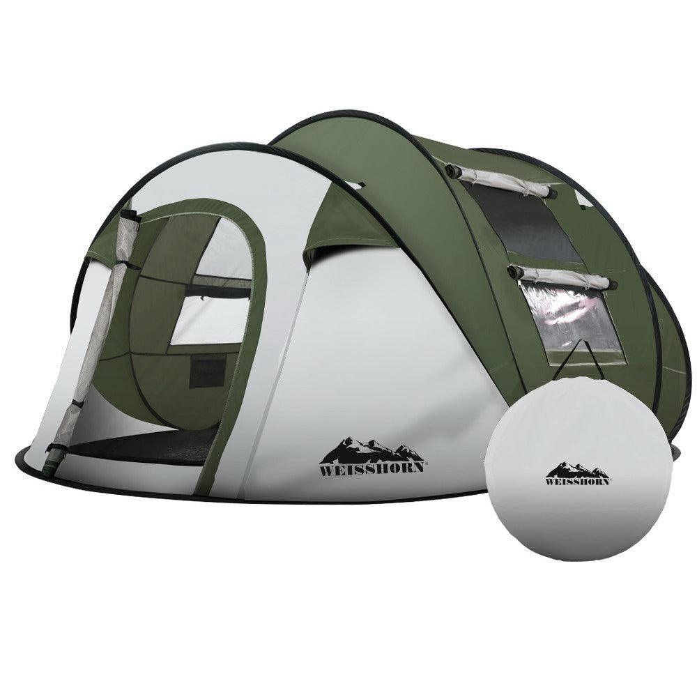Weisshorn Instant Up Camping Tent 4-5 Person Pop up Tents Family Hiking Beach Dome - John Cootes