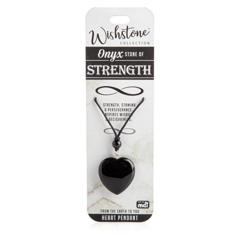 Wishstone Collection Onyx Heart Pendant - John Cootes