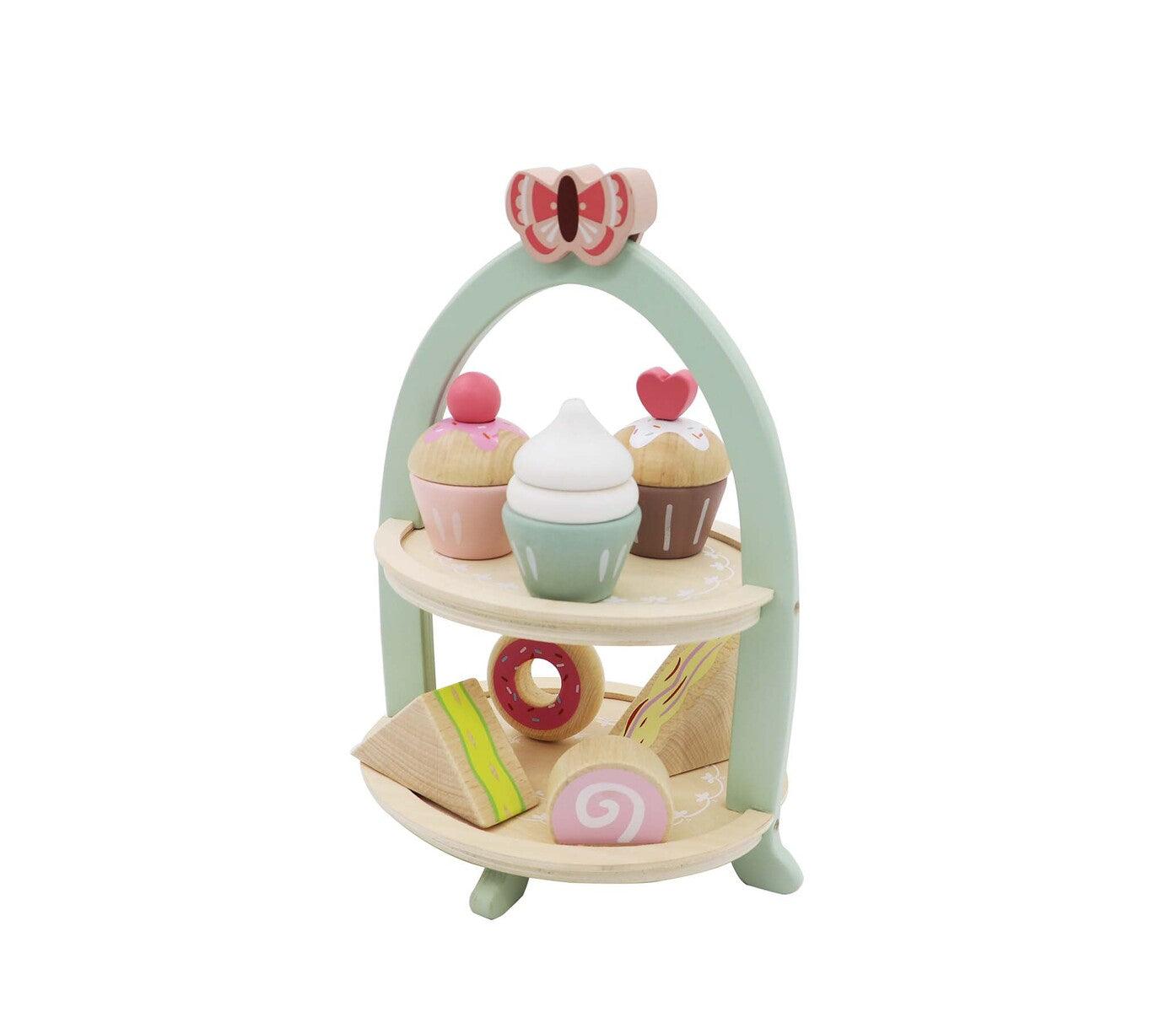 WOODEN HIGH TEA STAND PLAYSET - John Cootes