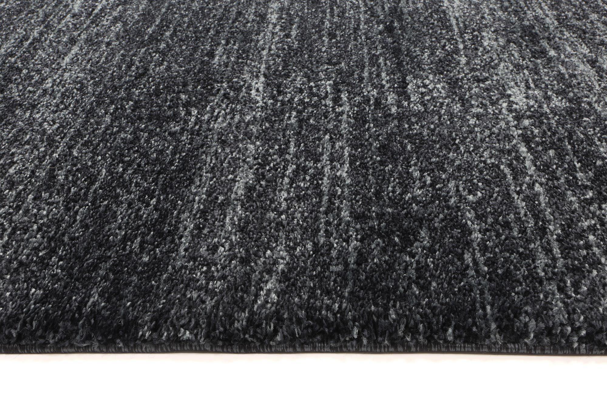 Zarin Solid Anthracite Modern Rug 160x230 cm - John Cootes