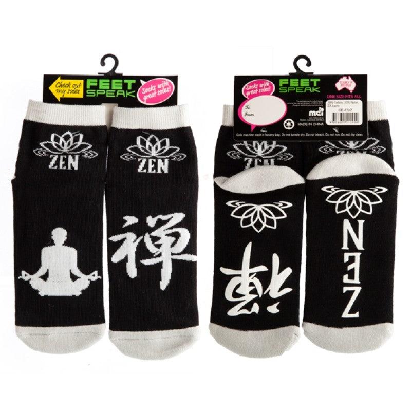 Zen Feet Speak Socks - John Cootes
