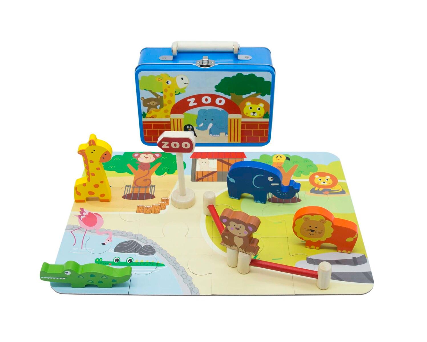 ZOO PLAYSET IN TIN CASE - John Cootes