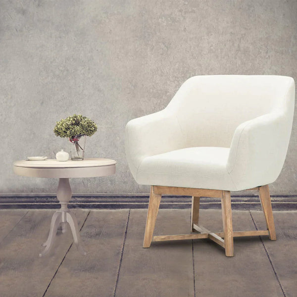 Unwind in Comfort: A Review of the Artiss Fabric Tub Lounge Armchair - Beige - John Cootes