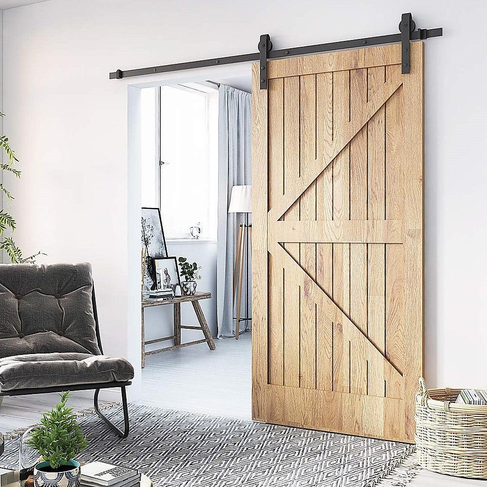 1.8m Sliding Barn Door Hardware Heavy Duty Sturdy Kit - John Cootes