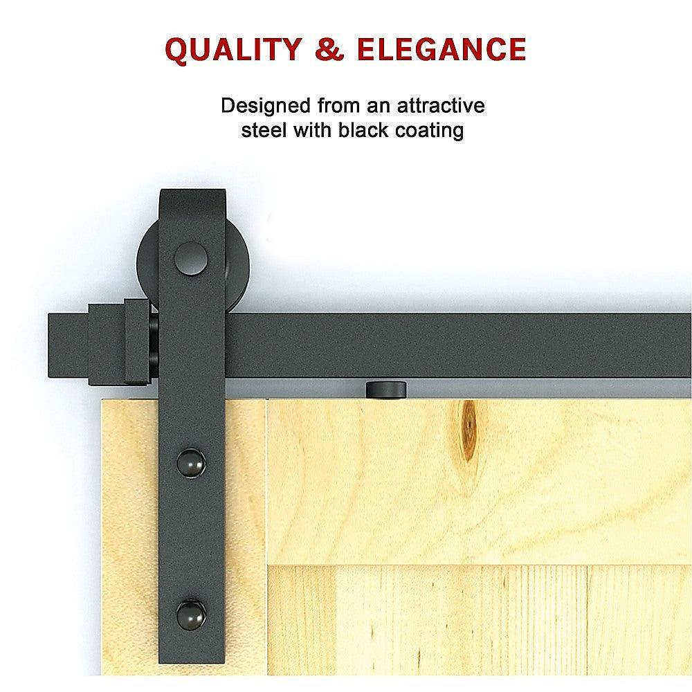 1.8m Sliding Barn Door Hardware Heavy Duty Sturdy Kit - John Cootes