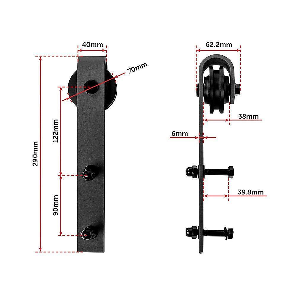 1.8m Sliding Barn Door Hardware - John Cootes