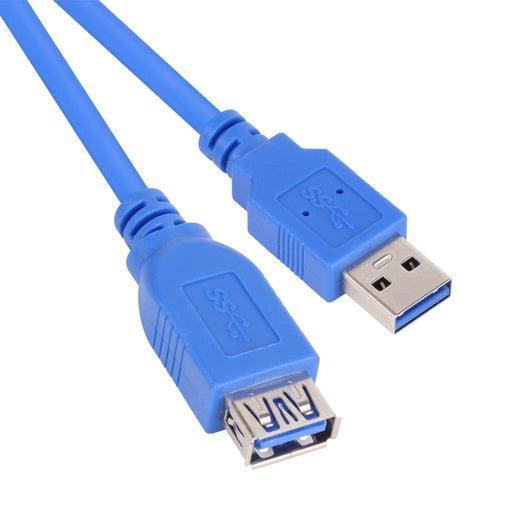 1.8M USB A to USB A Extension Cable 3.0 Male to Female PC Laptop Mac Compatible - John Cootes