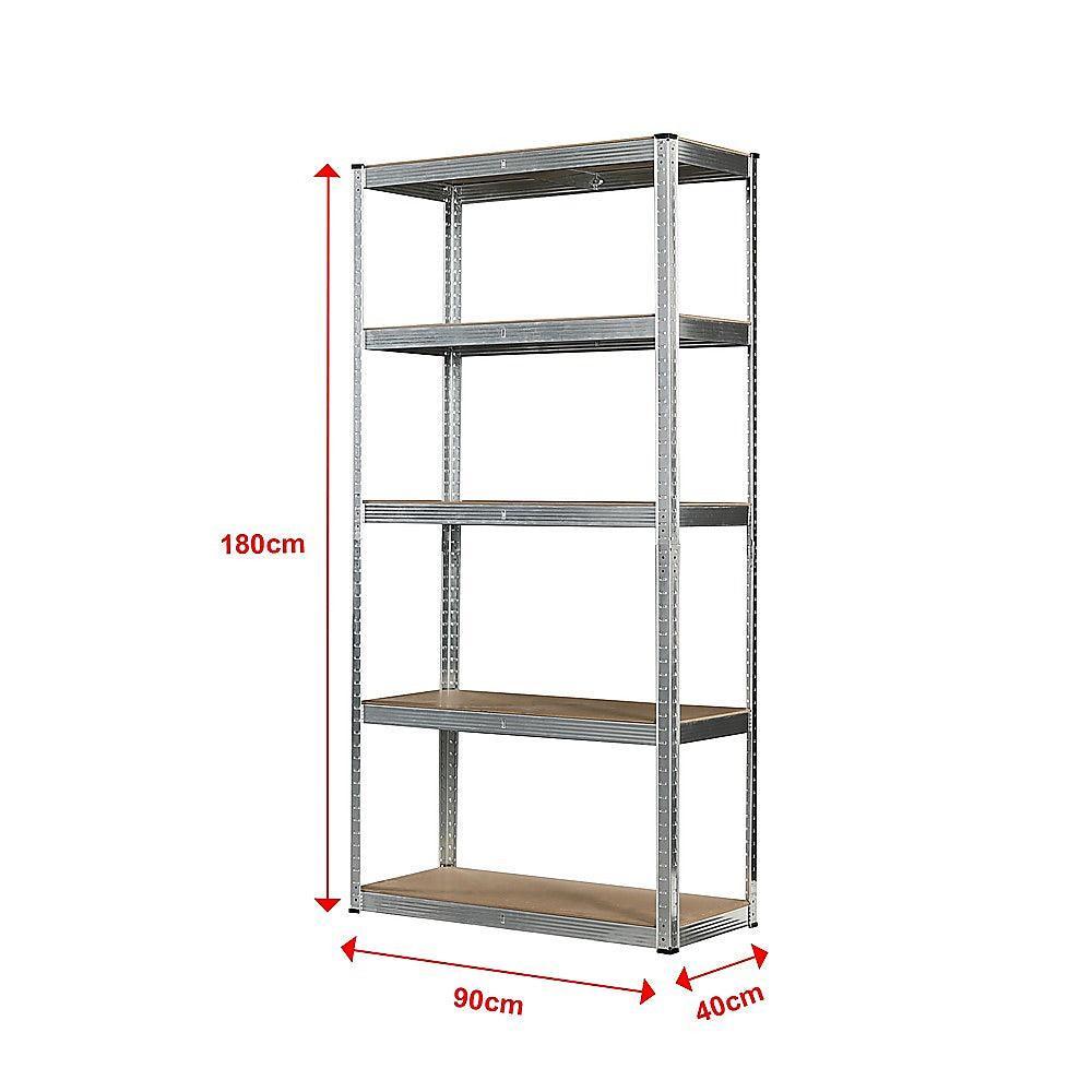 1.8M Warehouse Shelving Racking Steel Pallet Garage Shelves Metal Storage Rack - John Cootes