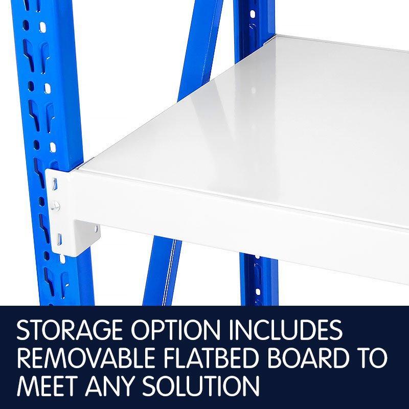 1 Bay Garage Storage Steel Rack Long Span Shelving 1.0m-wide 400kg - John Cootes