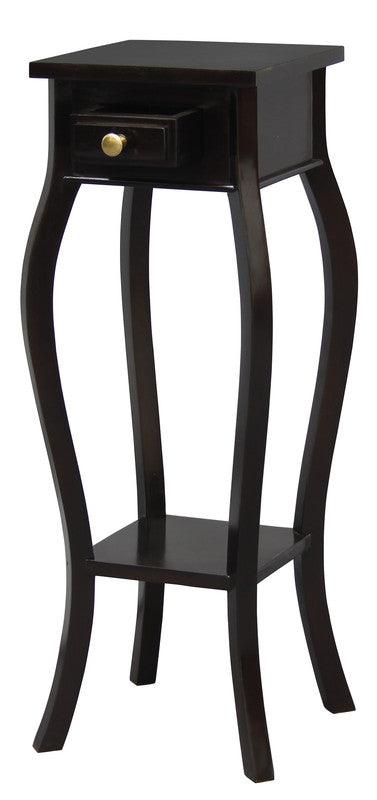 1 Drawer Cabriol Leg Plant Stand (Chocolate) - John Cootes