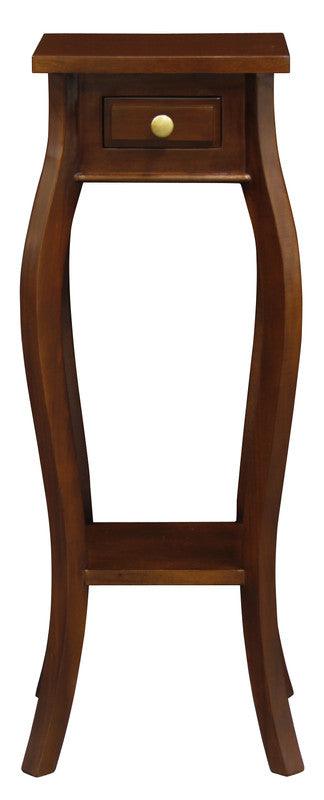 1 Drawer Cabriol Leg Plant Stand (Mahogany) - John Cootes