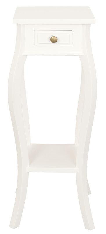 1 Drawer Cabriol Leg Plant Stand (White) - John Cootes