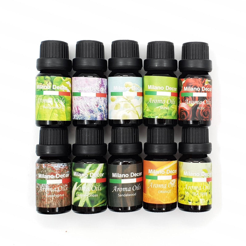 10 Pack Aroma Diffuser Oils Aromatherapy Fragrance 10ml Gift Pack - John Cootes
