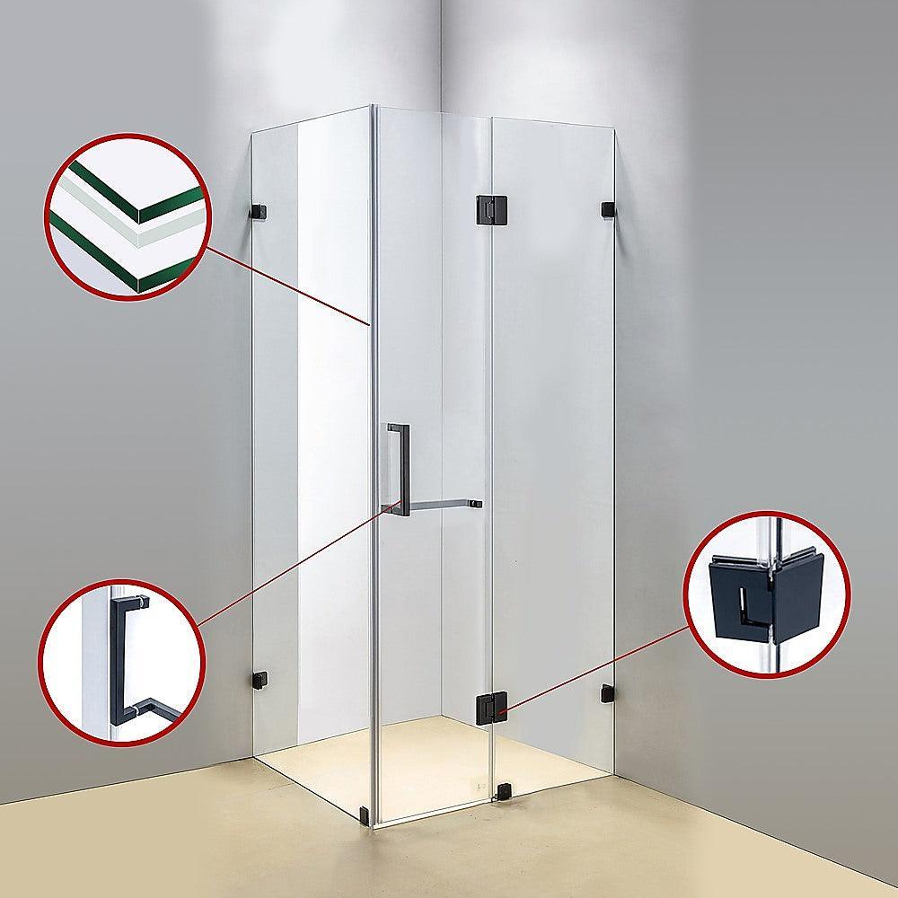 1000 x 700mm Frameless 10mm Glass Shower Screen By Della Francesca - John Cootes