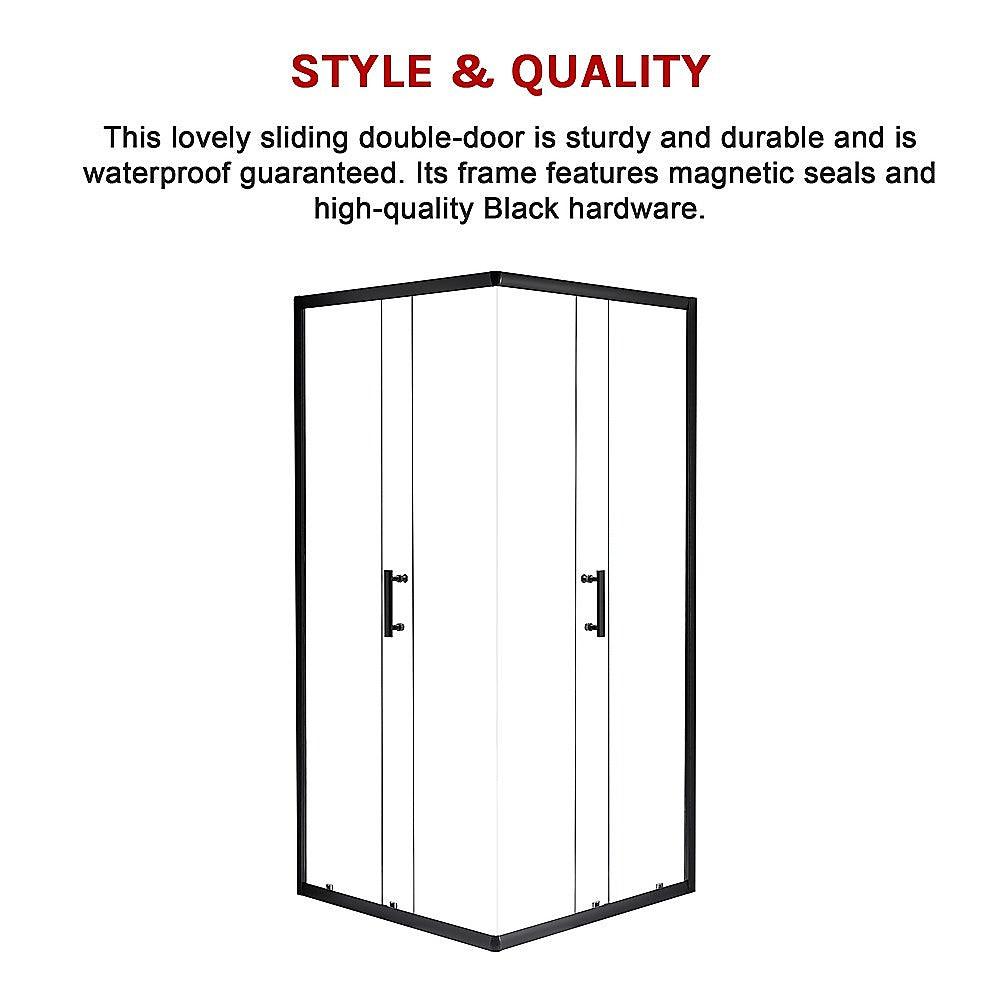 1000 x 800mm Sliding Door Nano Safety Glass Shower Screen By Della Francesca - John Cootes