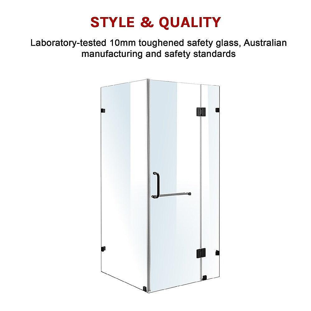 1000 x 900mm Frameless 10mm Glass Shower Screen By Della Francesca - John Cootes