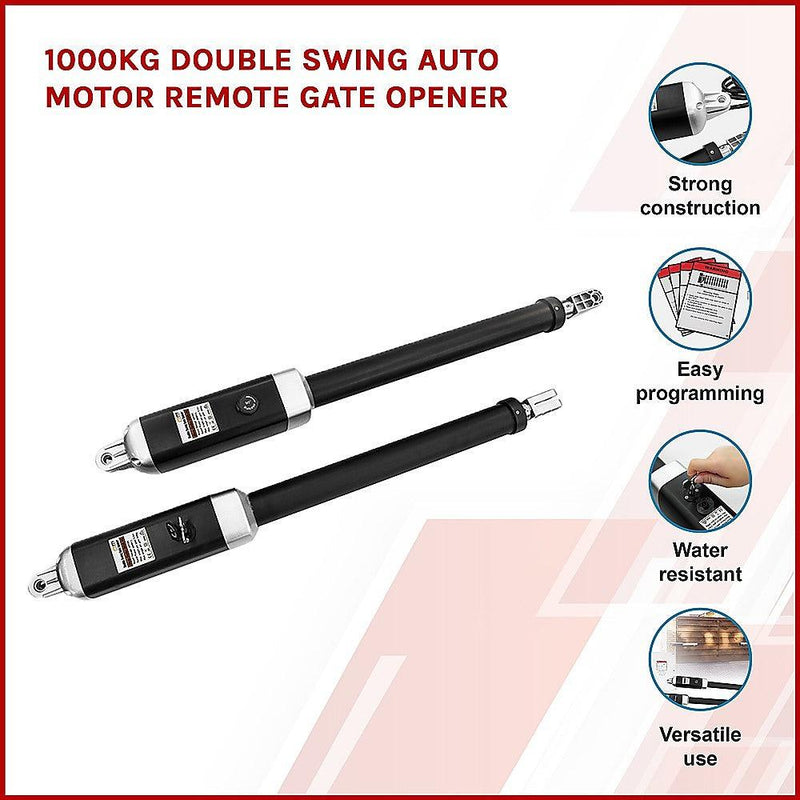 1000KG Double Swing Auto Motor Remote Gate Opener - John Cootes