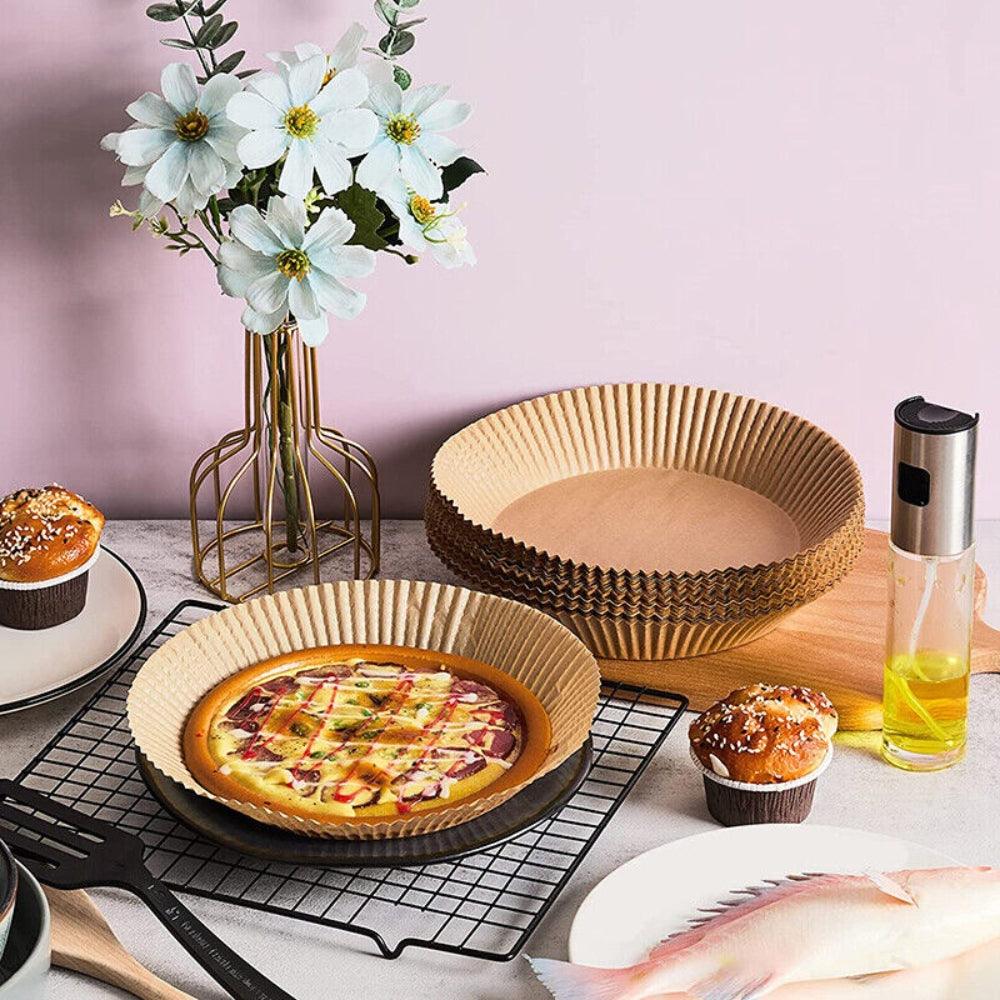 100PCS Air Fryer Disposable Paper Liner Set Non-Stick Pan Parchment Baking Paper - John Cootes