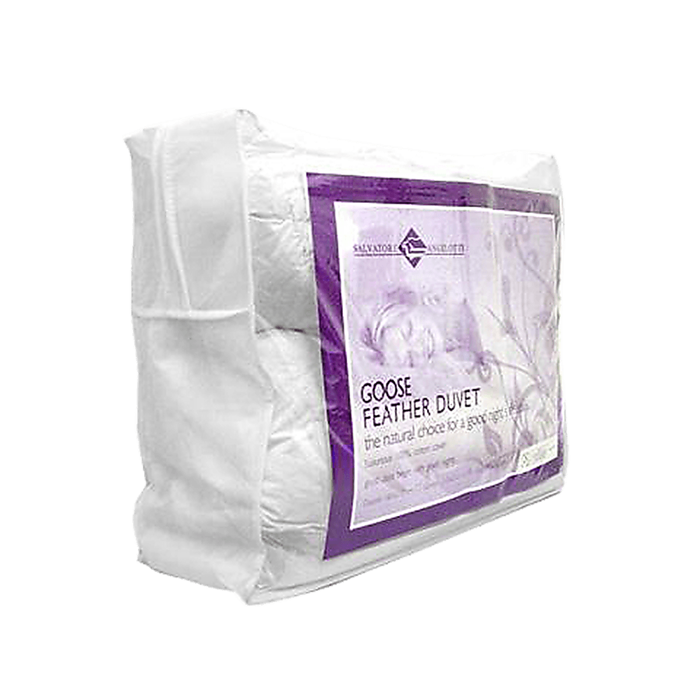 100% White Duck Feather Duvet / Doona Quilt King Single - John Cootes