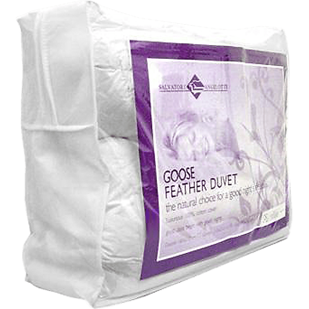 100% White Goose Feather Duvet / Quilt - DOUBLE - John Cootes