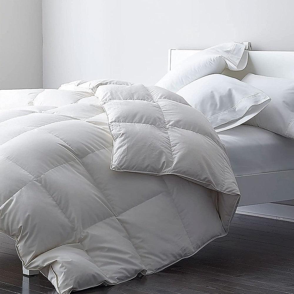 100% White Goose Feather Duvet / Quilt King Single - John Cootes