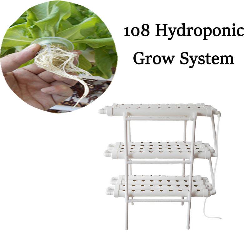 108 Plant Sites Hydroponic Grow Tool Kit Vegetable Garden Hydroponic Grow System - John Cootes