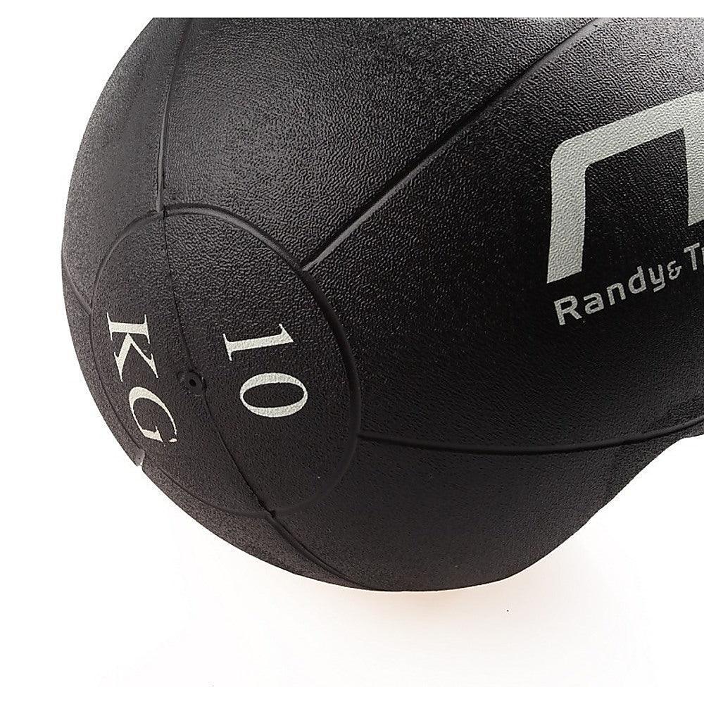 10kg Double-Handled Rubber Medicine Core Ball - John Cootes