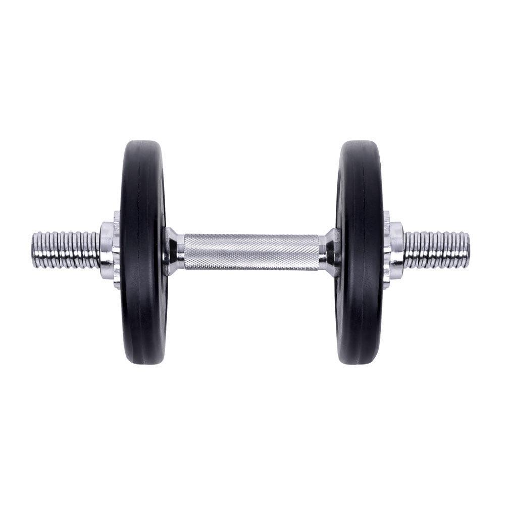 10KG Dumbbells Dumbbell Set Weight Training Plates Home Gym Fitness Exercise - John Cootes