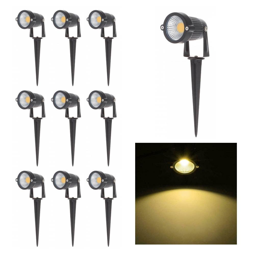 10PCS 12V LED Waterproof Outdoor Garden Spotlights Landscape Light Flood Lights - John Cootes