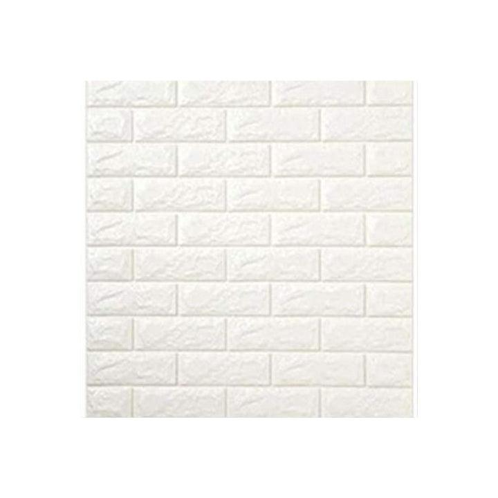 10PCS 3D Foam White Brick Self Adhesive Home Wallpaper Panels 60 x 60cm - John Cootes