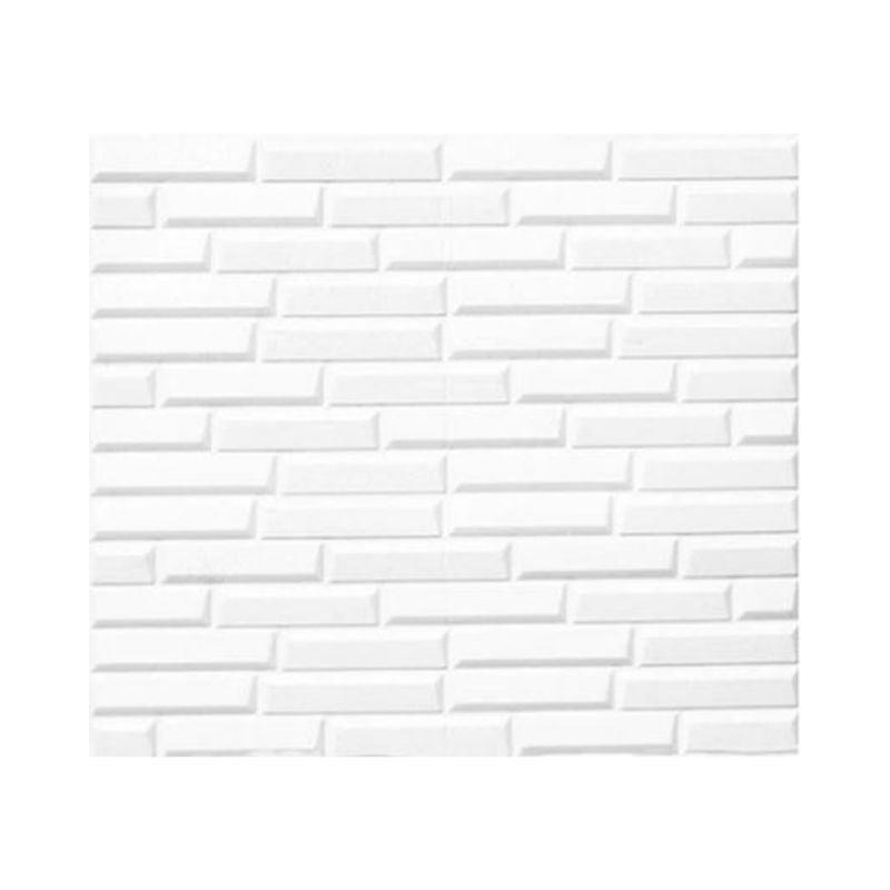 10PCS 3D Foam White Slope Self Adhesive Home Wallpaper Panels 70 x 77cm - John Cootes