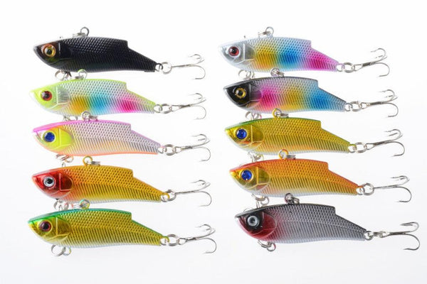10x 5.5cm Vib Bait Fishing Lure Lures Hook Tackle Saltwater - John Cootes
