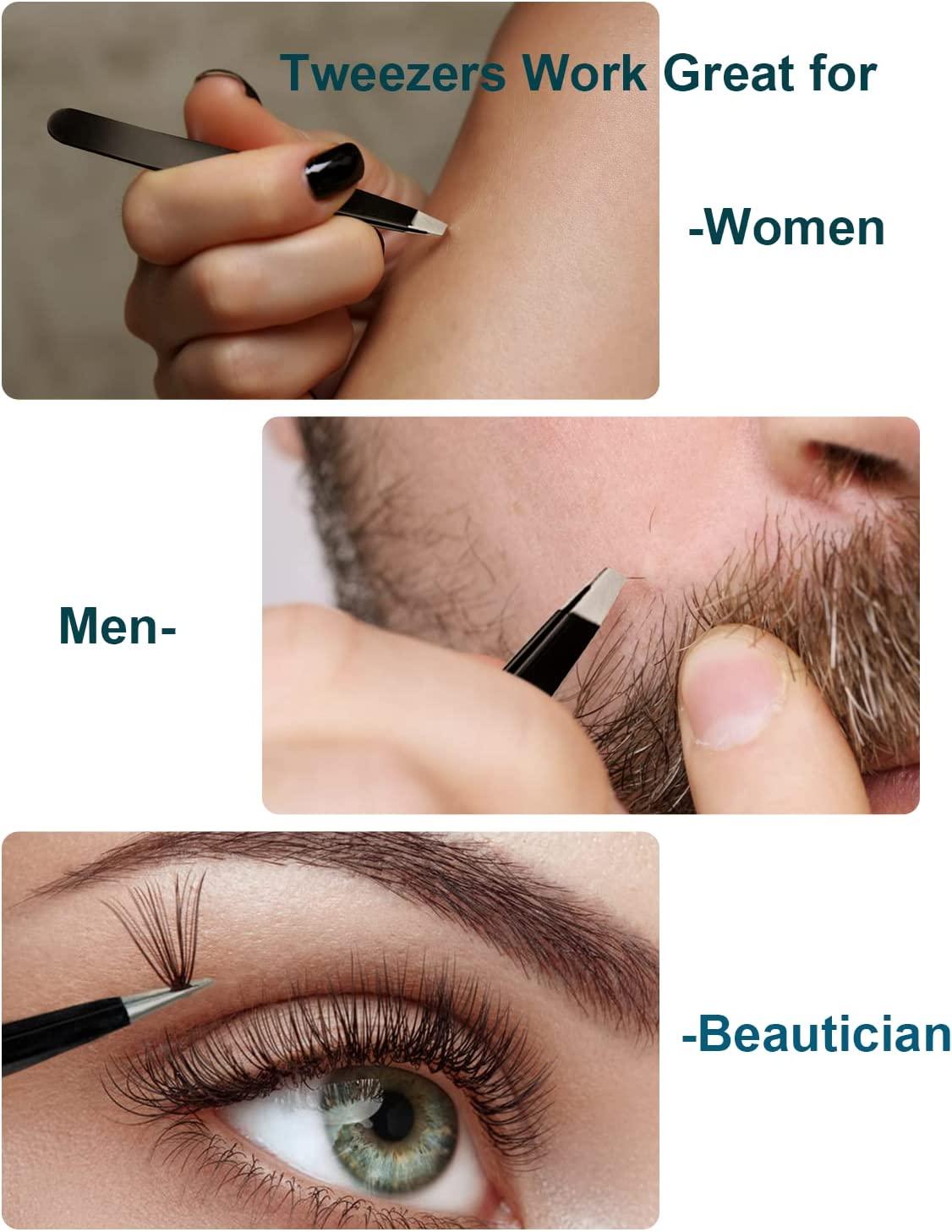 10X Magnifying Mirror and Eyebrow Tweezers Kit for Travel - John Cootes
