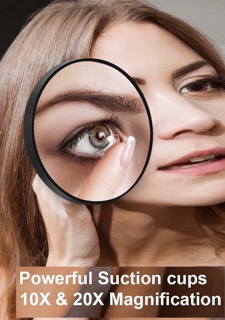 10X Magnifying Mirror and Eyebrow Tweezers Kit for Travel - John Cootes
