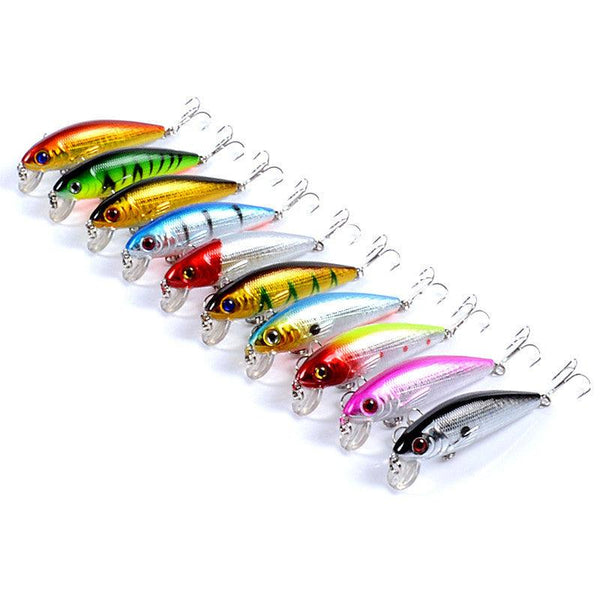 10x Popper Poppers 7.2cm Fishing Lure Lures Surface Tackle Fresh Saltwater - John Cootes