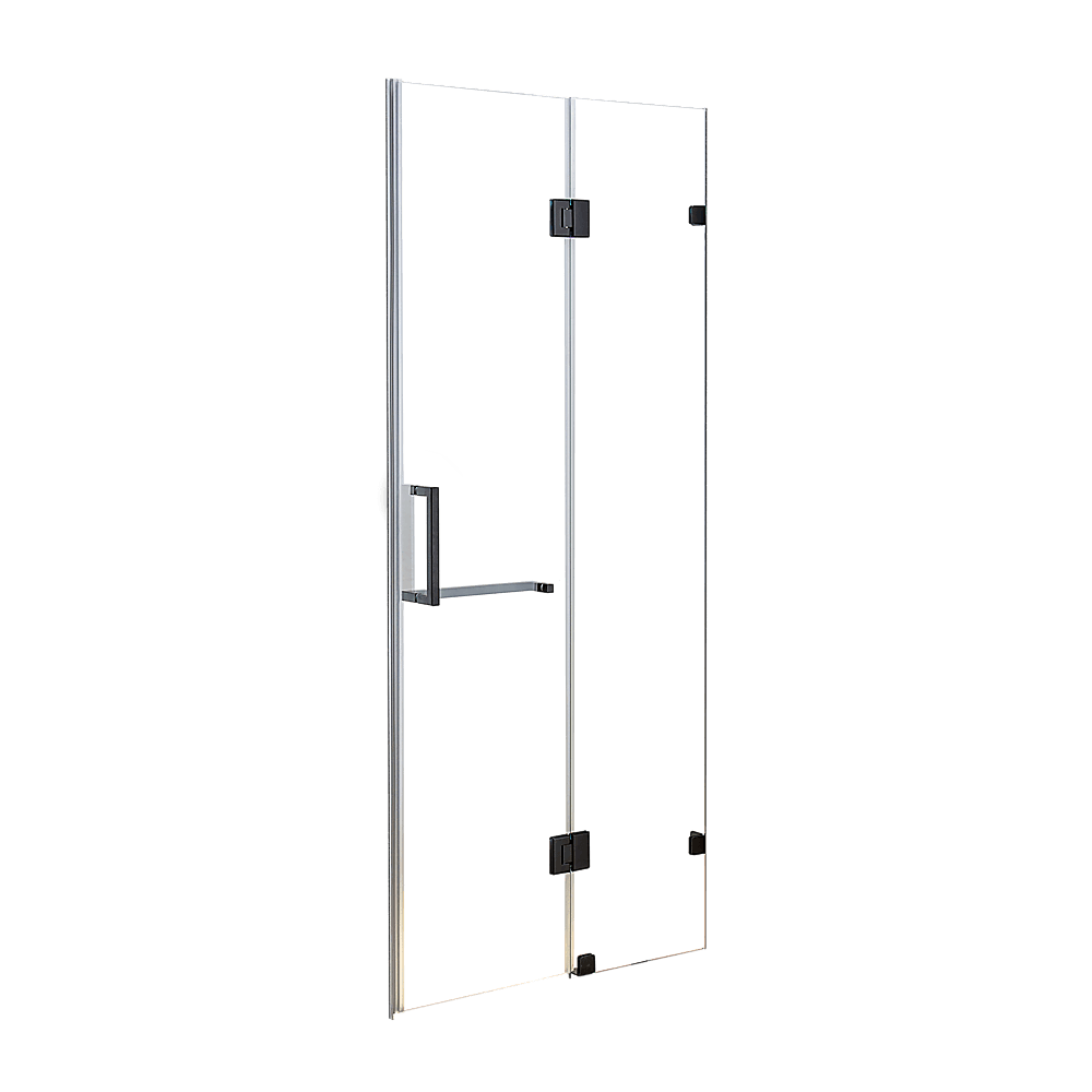 110 x 200cm Wall to Wall Frameless Shower Screen 10mm Glass By Della Francesca - John Cootes