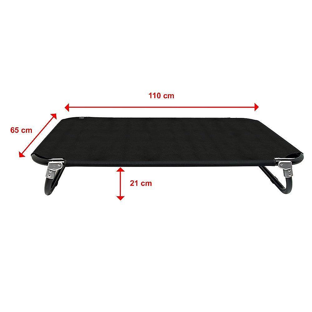 110 x 65cm Dog Pet Bed Foldable Elevated Portable Waterproof Outdoor Raised Basket - John Cootes