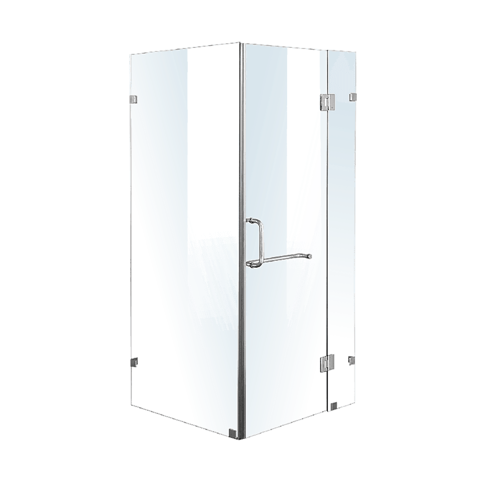 1100 x 1000mm Frameless 10mm Glass Shower Screen By Della Francesca - John Cootes