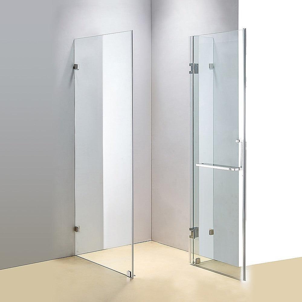 1100 x 1000mm Frameless 10mm Glass Shower Screen By Della Francesca - John Cootes