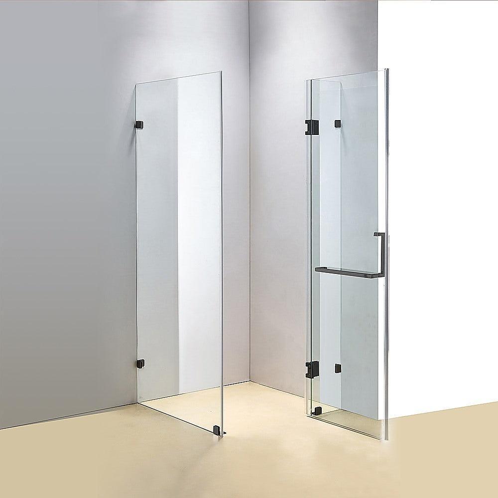 1100 x 1000mm Frameless 10mm Glass Shower Screen By Della Francesca - John Cootes