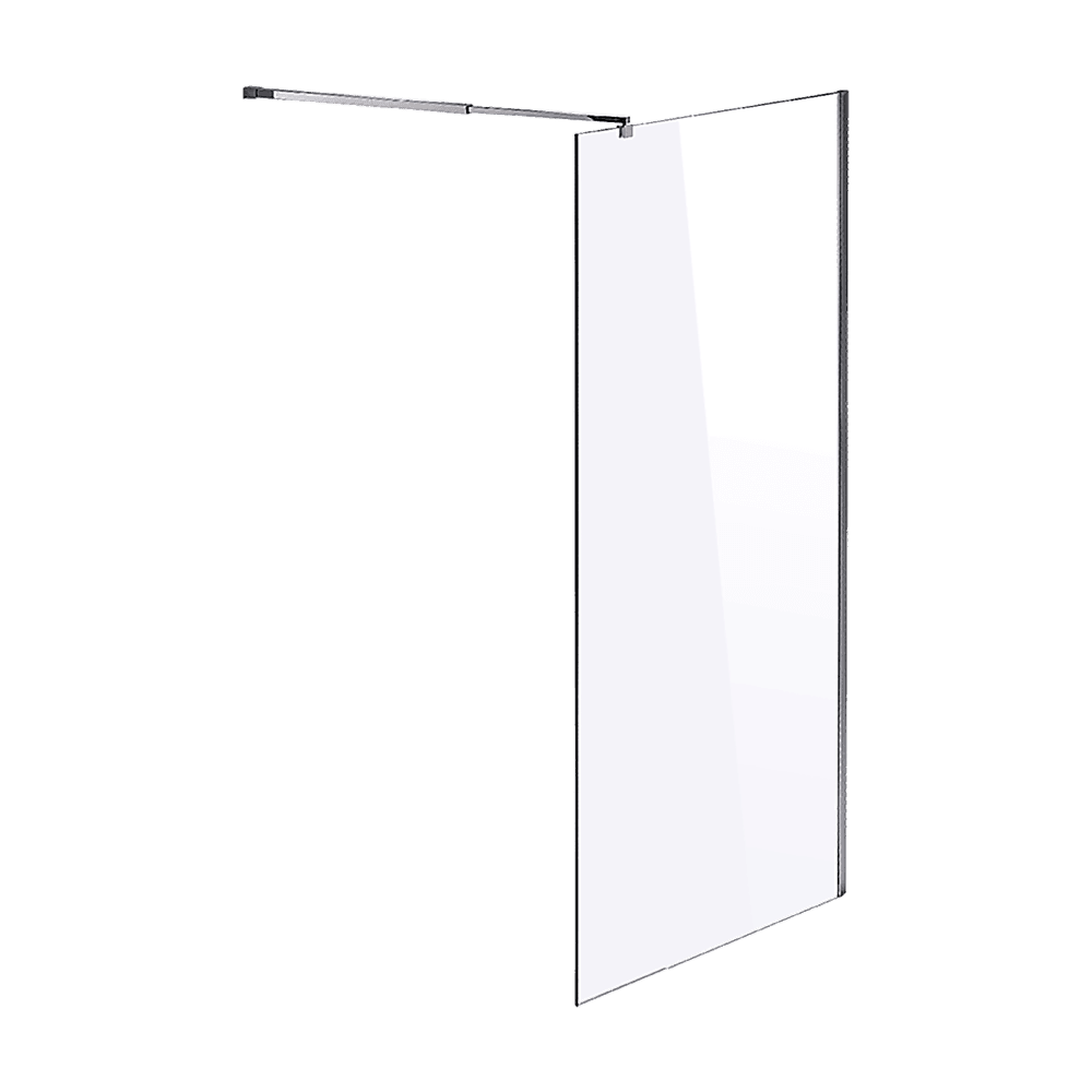 1100 x 2000mm Frameless 10mm Safety Glass Shower Screen - John Cootes