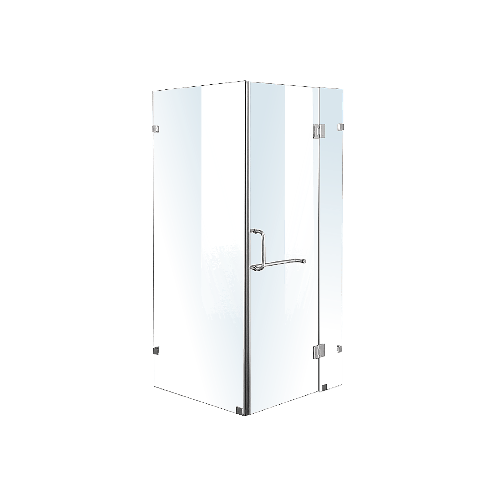 1100 x 800mm Frameless 10mm Glass Shower Screen By Della Francesca - John Cootes