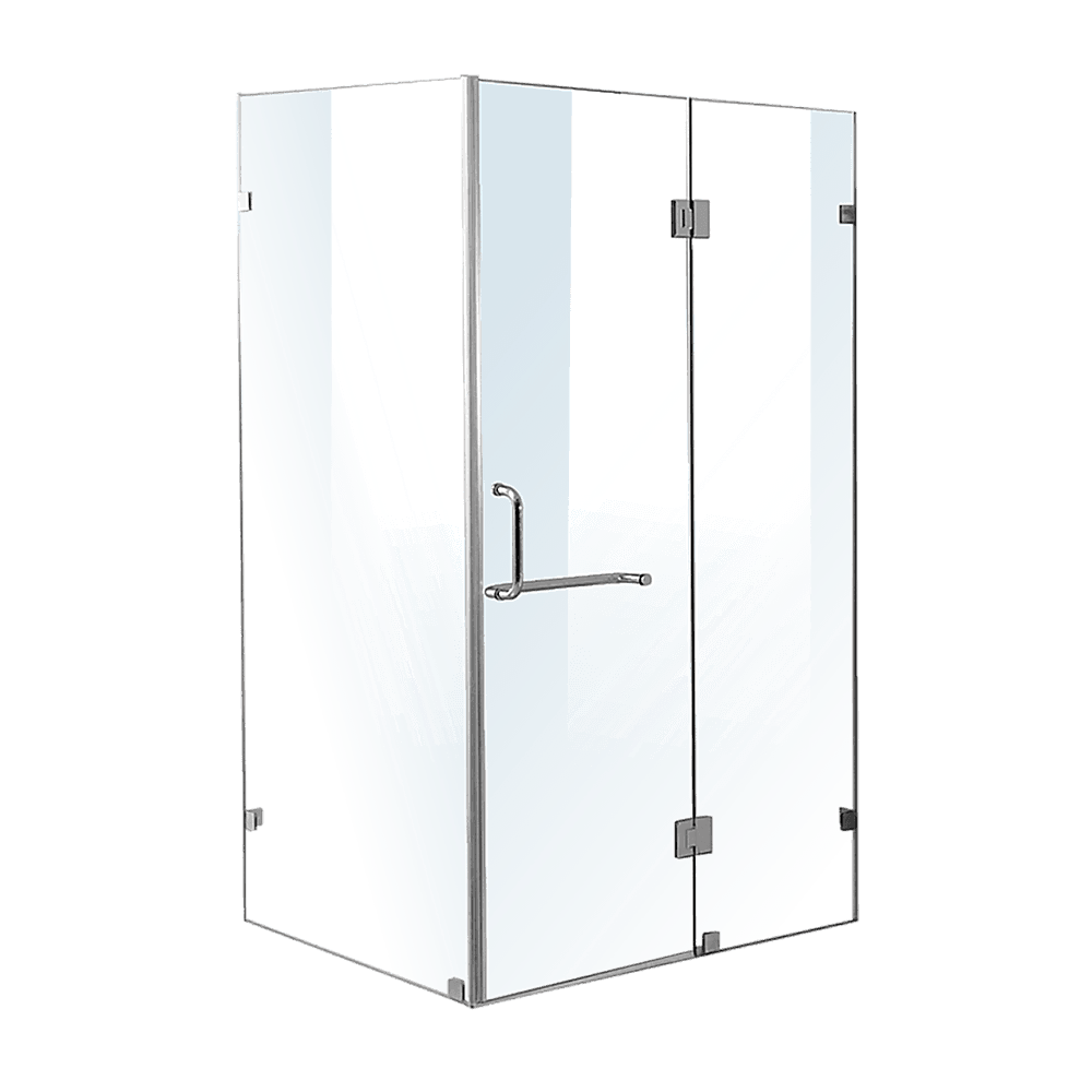 1100 x 900mm Frameless 10mm Glass Shower Screen By Della Francesca - John Cootes